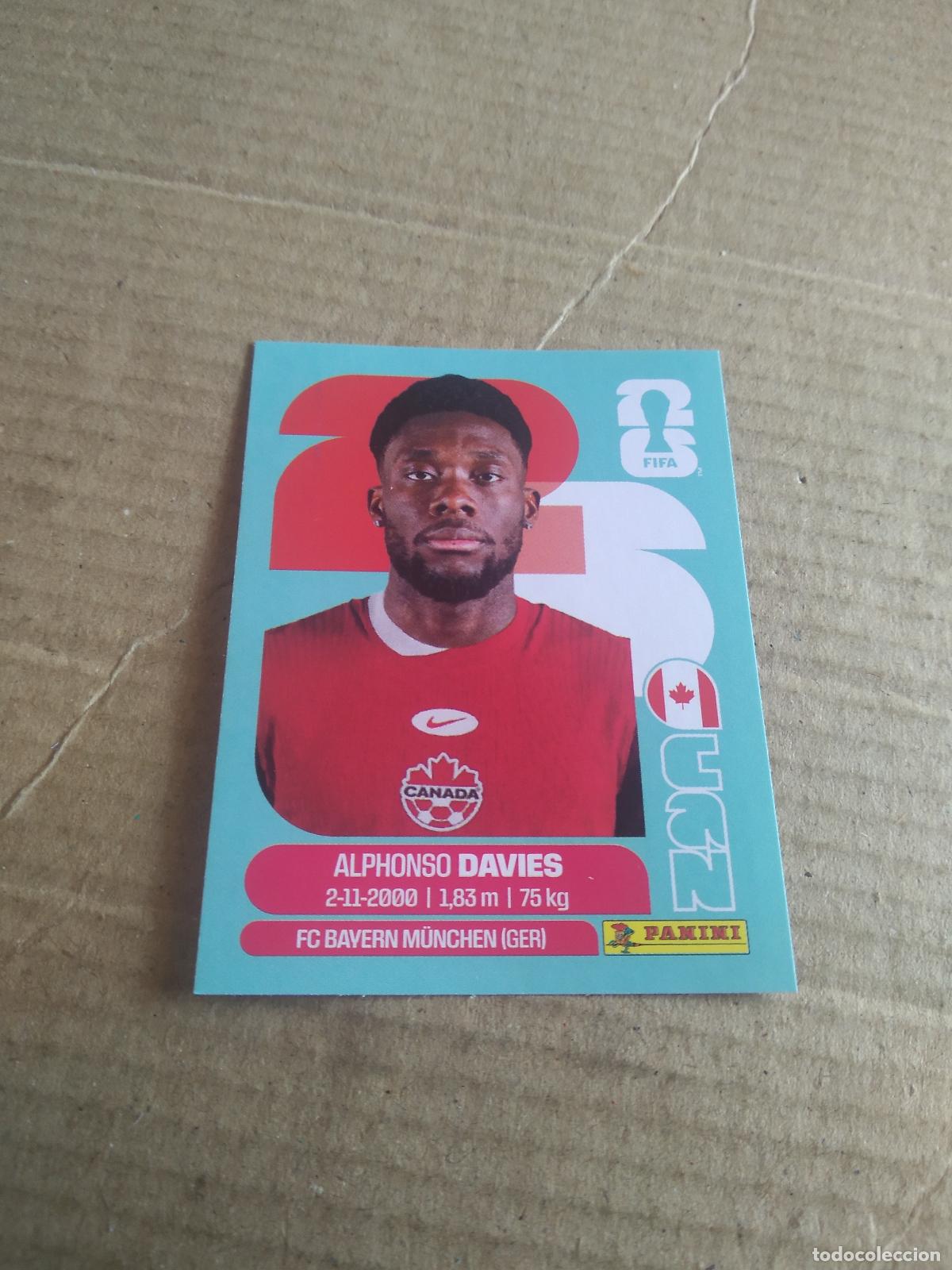 Cromos de f&uacute;tbol: CAN 3 ALPHONSO DAVIES CANADA CROMO FUTBOL PANINI MUNDIAL 2026 WORLD CUP COPA DEL MUNDO