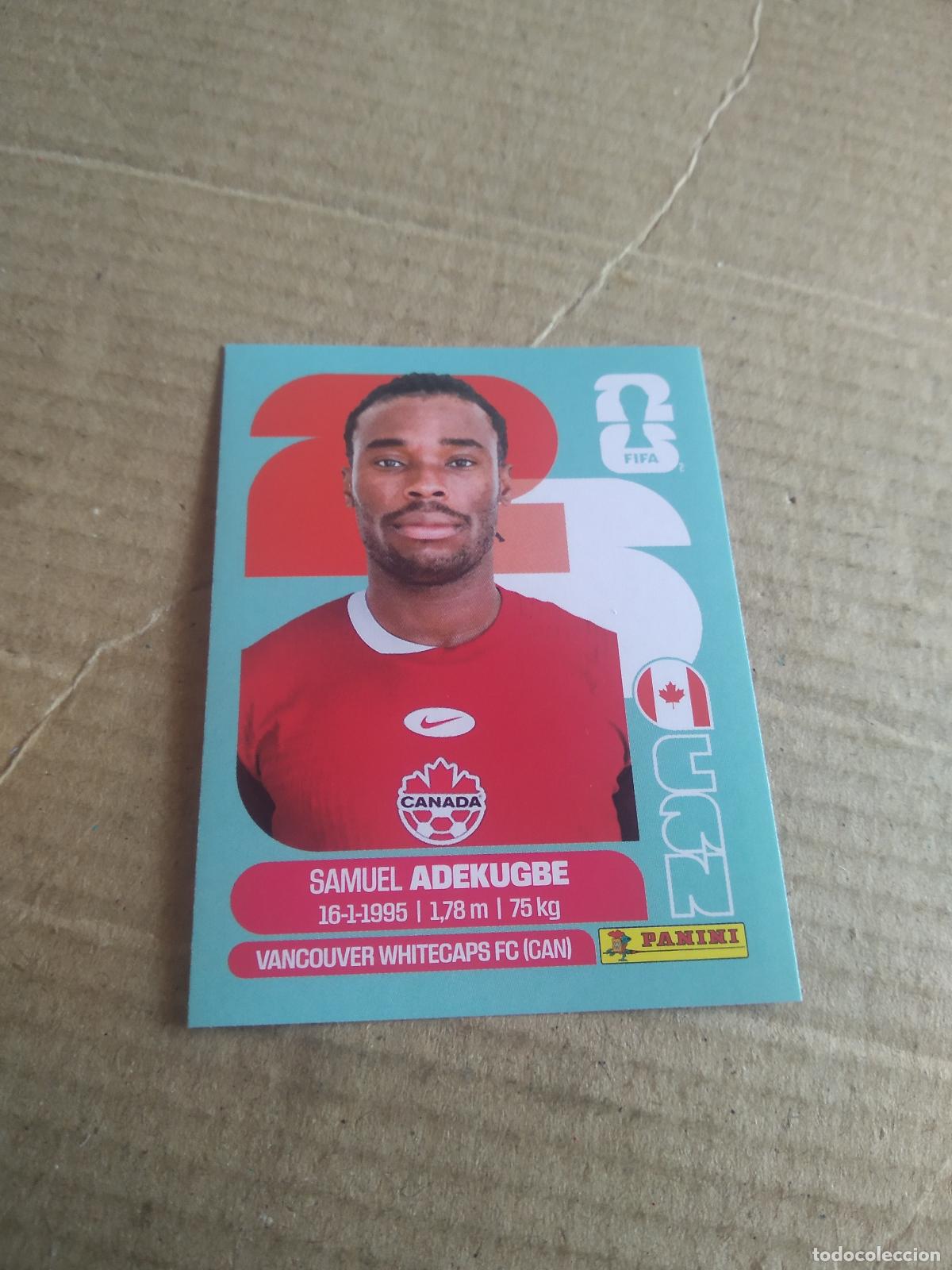 Cromos de f&uacute;tbol: CAN 5 SAMUEL ADEKUGBE CANADA CROMO FUTBOL PANINI MUNDIAL 2026 WORLD CUP COPA DEL MUNDO