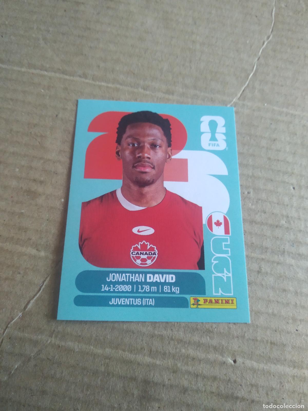 Cromos de f&uacute;tbol: CAN 20 JONATHAN DAVID CANADA CROMO FUTBOL PANINI MUNDIAL 2026 WORLD CUP COPA DEL MUNDO