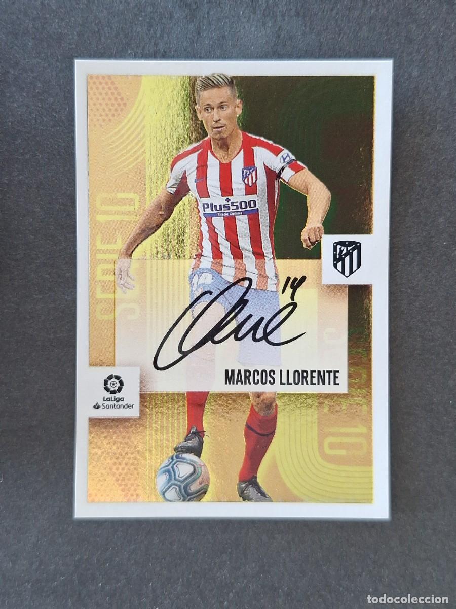 Cromos de f&uacute;tbol: L3 MARCOS LLORENTE ATLETICO DE MADRID SERIE 10 LIGA ESTE 2020 2021 20 21 NUNCA PEGADO SIN PEGAR