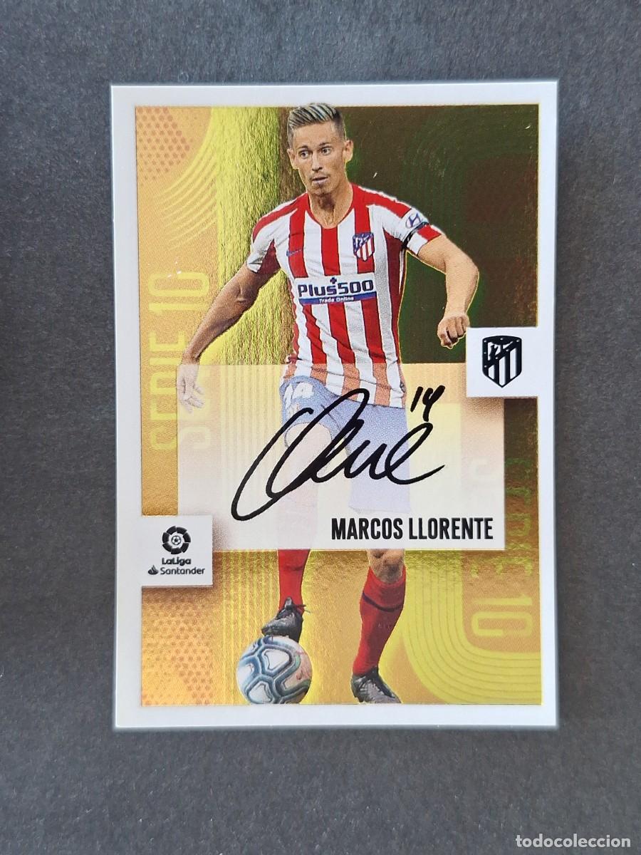 Cromos de f&uacute;tbol: L3 MARCOS LLORENTE ATLETICO DE MADRID SERIE 10 LIGA ESTE 2020 2021 20 21 NUNCA PEGADO SIN PEGAR