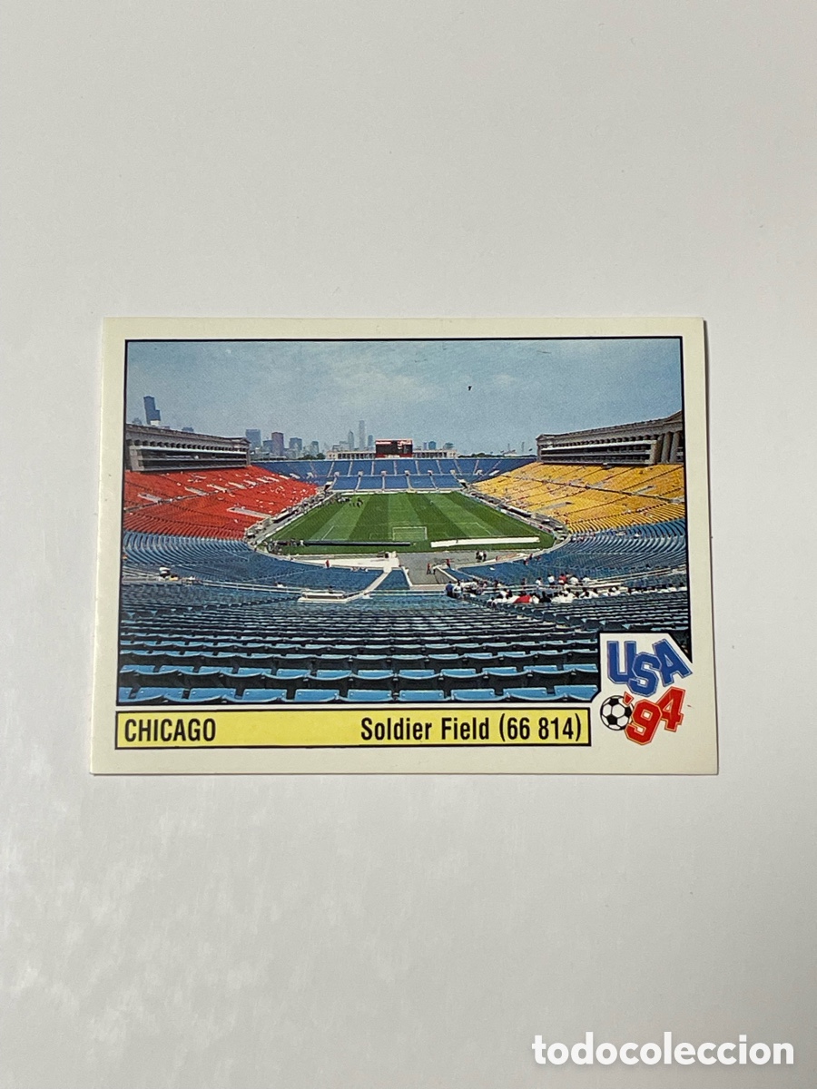 Cromos de f&uacute;tbol: Estadio Soldier Field Chicago Panini mundial USA &lsquo;94 #7