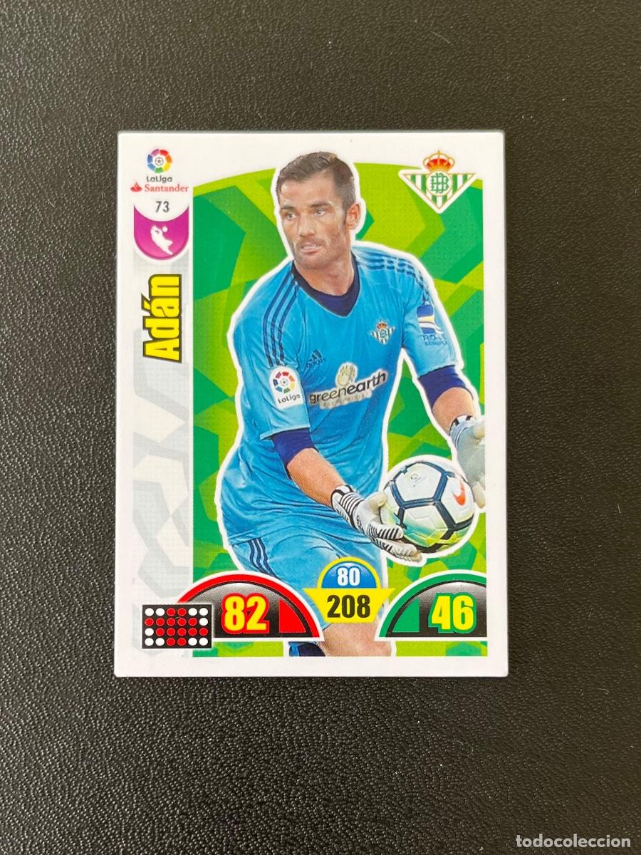 Cromos de f&uacute;tbol: 73 AD&Aacute;N REAL BETIS BALOMPI&Eacute; ADRENALYN 2017 2018 CROMO PANINI LA LIGA SANTANDER 17 18