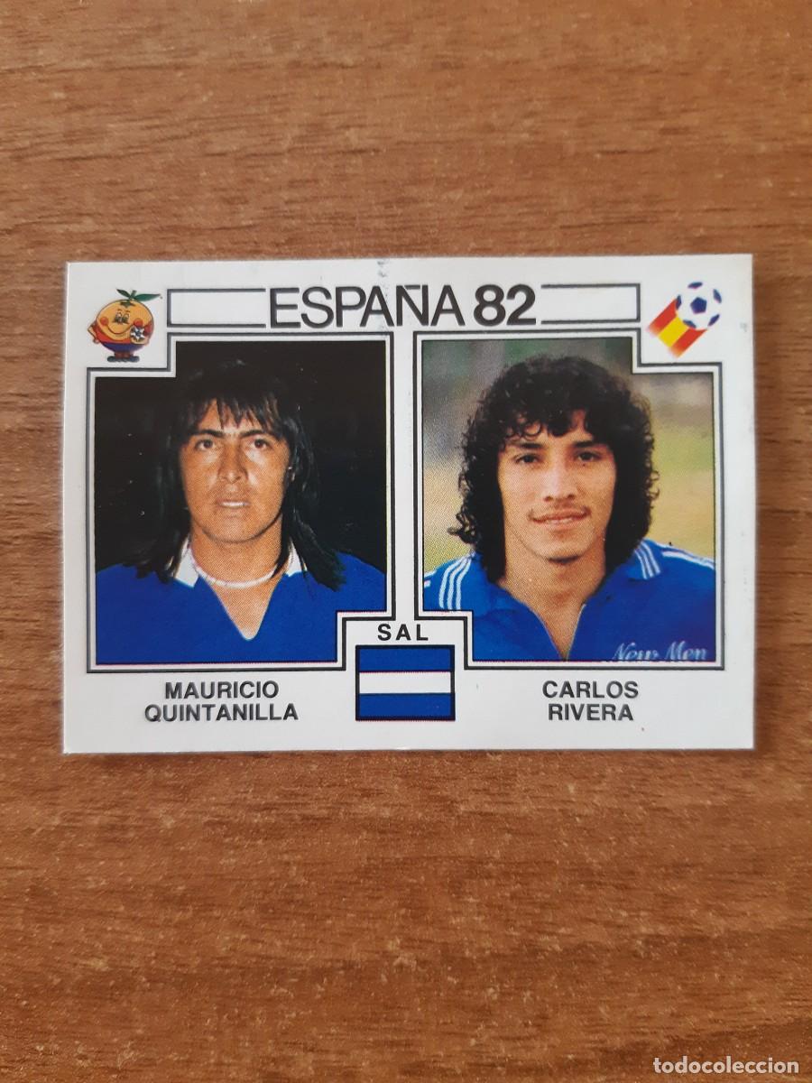 Cromos de f&uacute;tbol: N&deg;227 Quintanilla - Rivera (El Salvador) Mundial Espa&ntilde;a 82 PANINI 1982. Nunca pegado, sin pegar