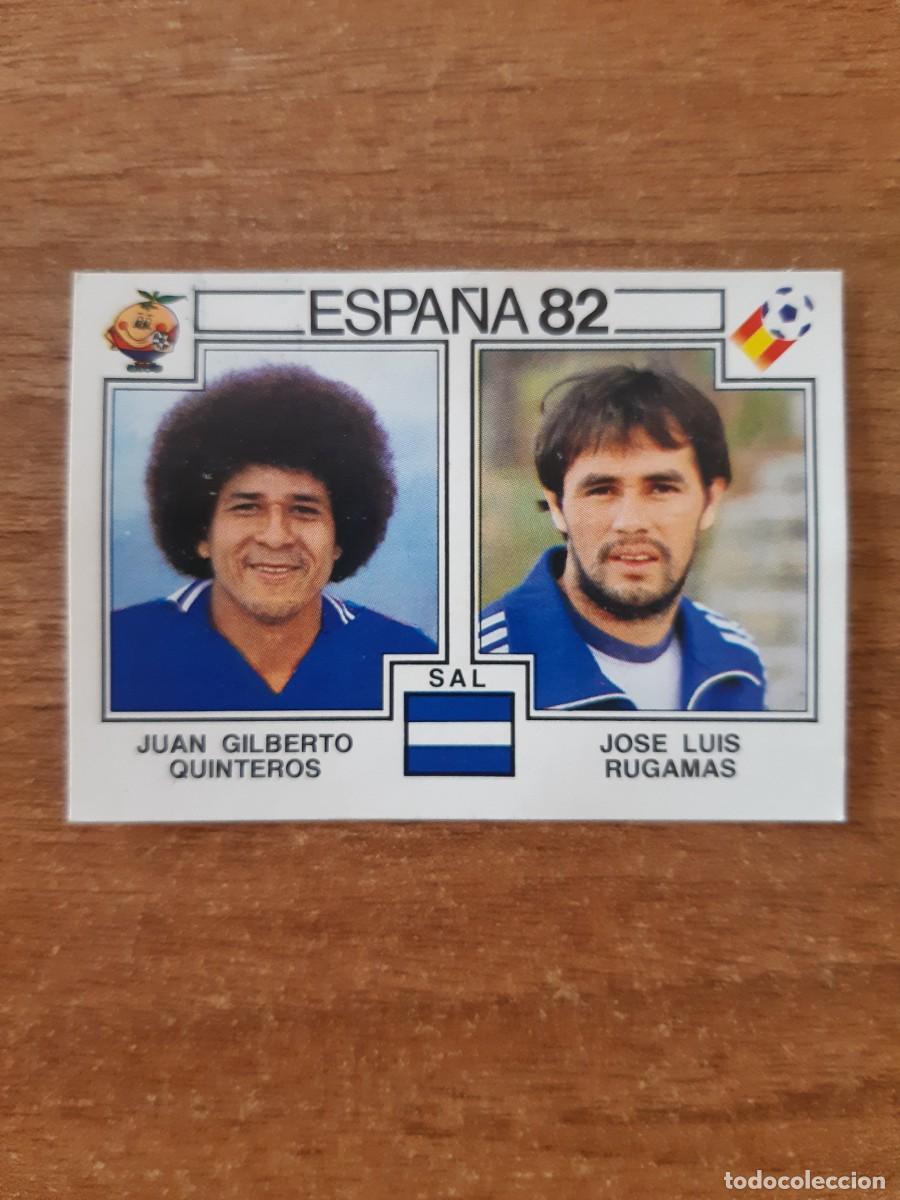 Cromos de Futebol: N&deg;223 Quinteros - Rugamas (El Salvador) Mundial Espa&ntilde;a 82 PANINI 1982. Nunca pegado, sin pegar