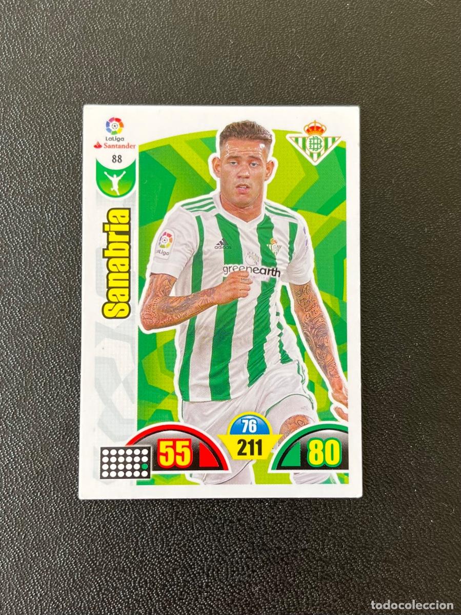 Cromos de Futebol: 88 SANABRIA REAL BETIS BALOMPI&Eacute; ADRENALYN 2017 2018 CROMO PANINI LA LIGA SANTANDER 17 18