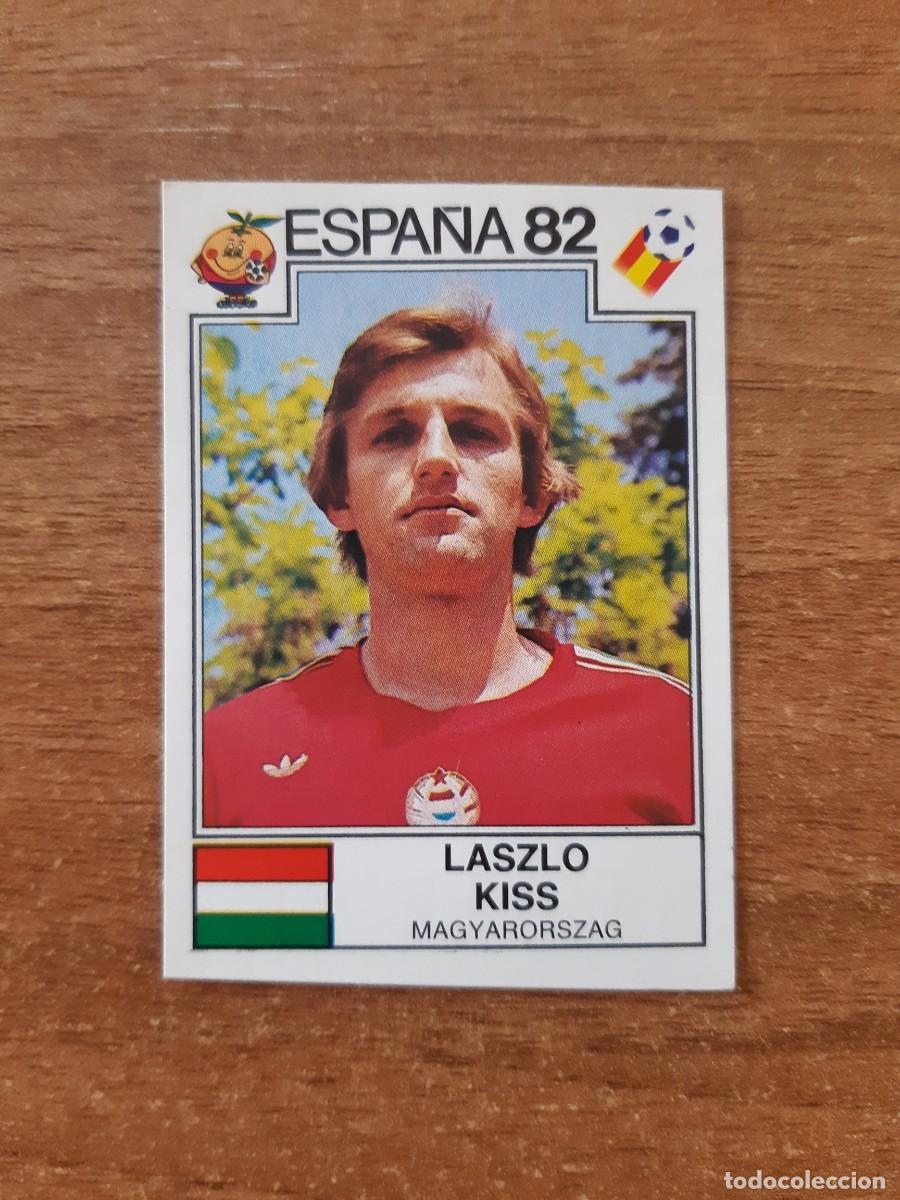 Cromos de Futebol: N&deg;196 Laszlo Kiss (Hungr&iacute;a) Mundial Espa&ntilde;a 82 PANINI 1982. Nunca pegado, sin pegar