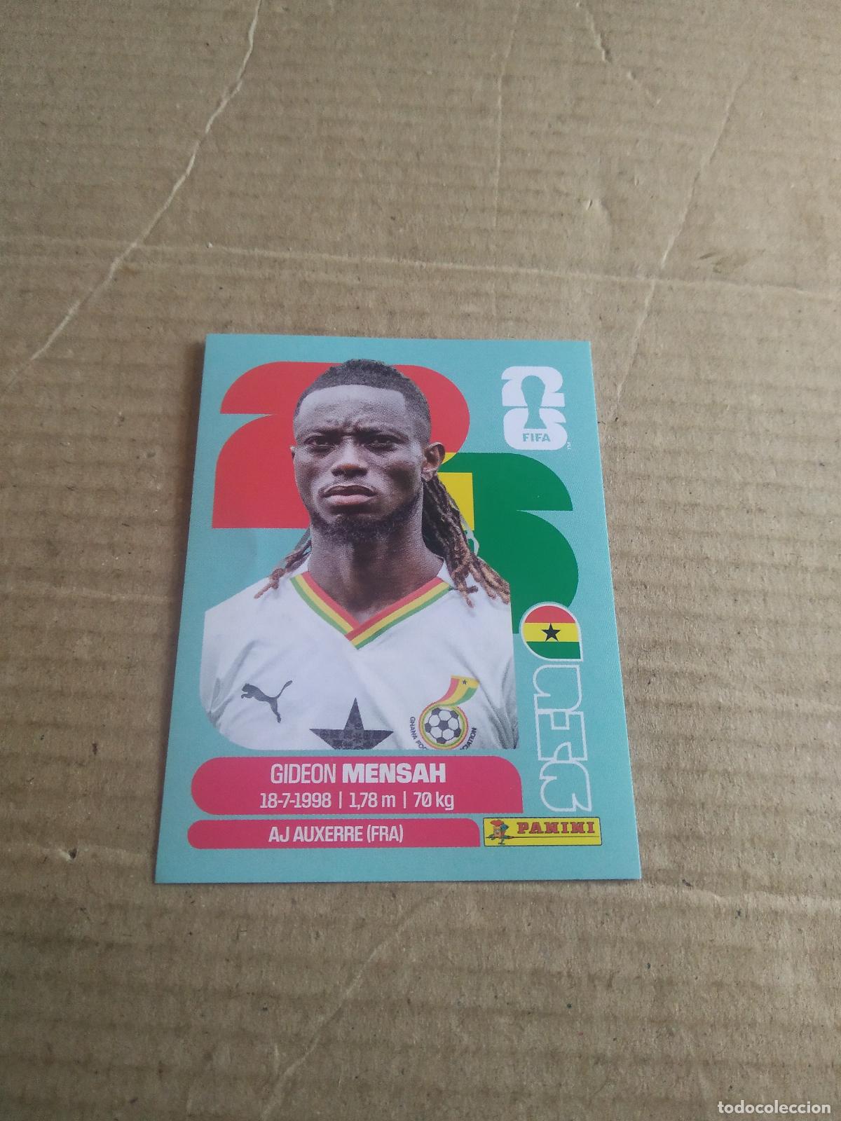 Cromos de f&uacute;tbol: GHA 7 gideon mensah GHANA CROMO FUTBOL PANINI MUNDIAL 2026 WORLD CUP COPA DEL MUNDO