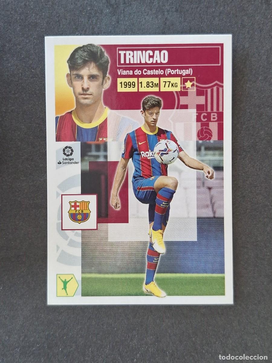 Cromos de f&uacute;tbol: L3 TRICAO F. C. BARCELONA FICHAJE 5 LIGA ESTE 2020 2021 20 21 NUNCA PEGADO SIN PEGAR