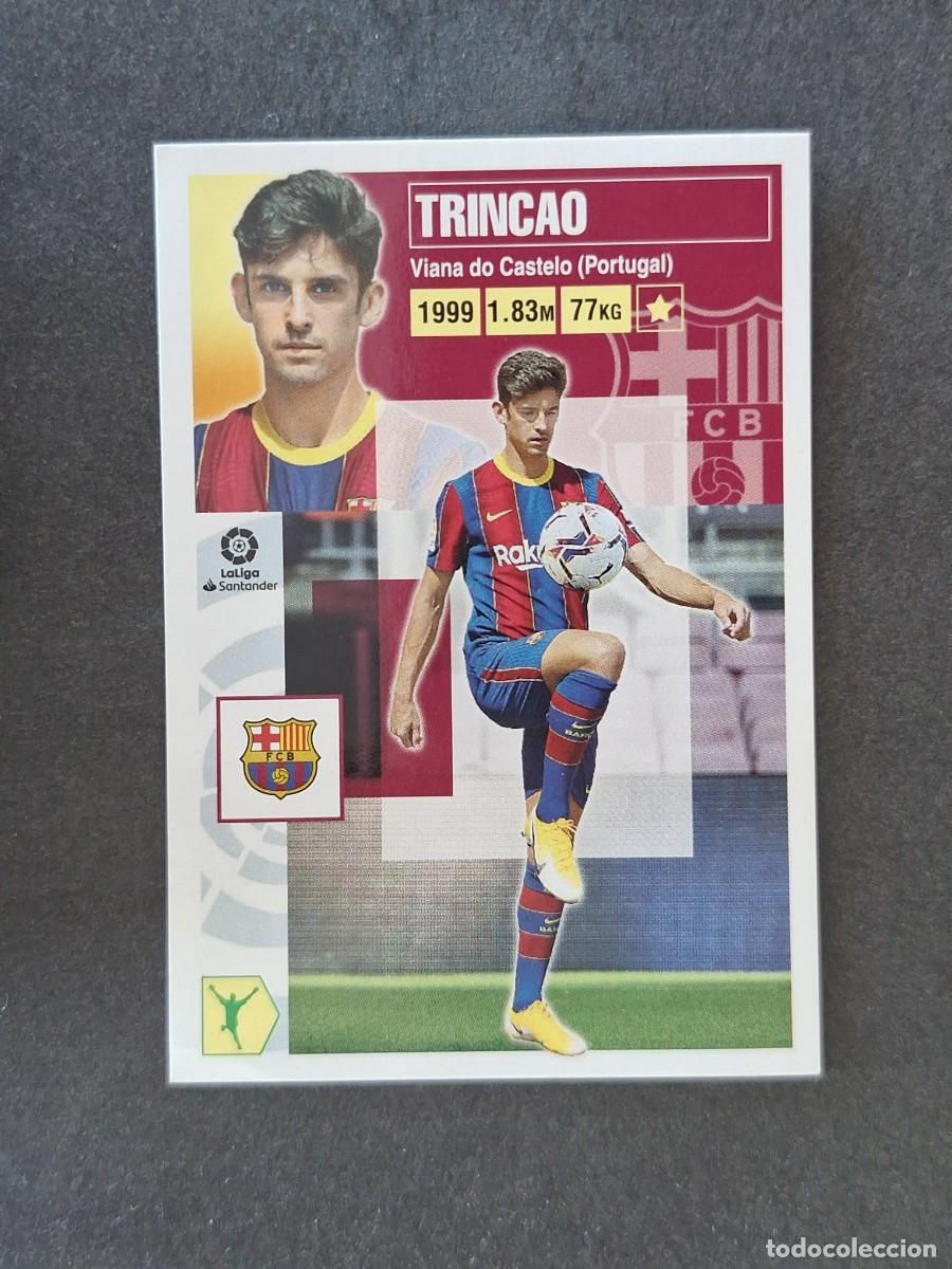 Cromos de f&uacute;tbol: L3 TRICAO F. C. BARCELONA FICHAJE 5 LIGA ESTE 2020 2021 20 21 NUNCA PEGADO SIN PEGAR