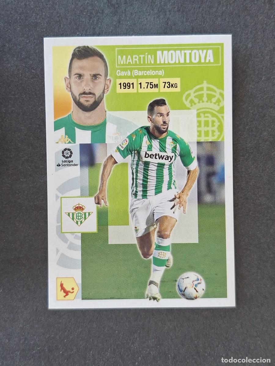 Cromos de f&uacute;tbol: L3 MONTOYA REAL BETIS BALOMPIE FICHAJE 7 LIGA ESTE 2020 2021 20 21 NUNCA PEGADO SIN PEGAR