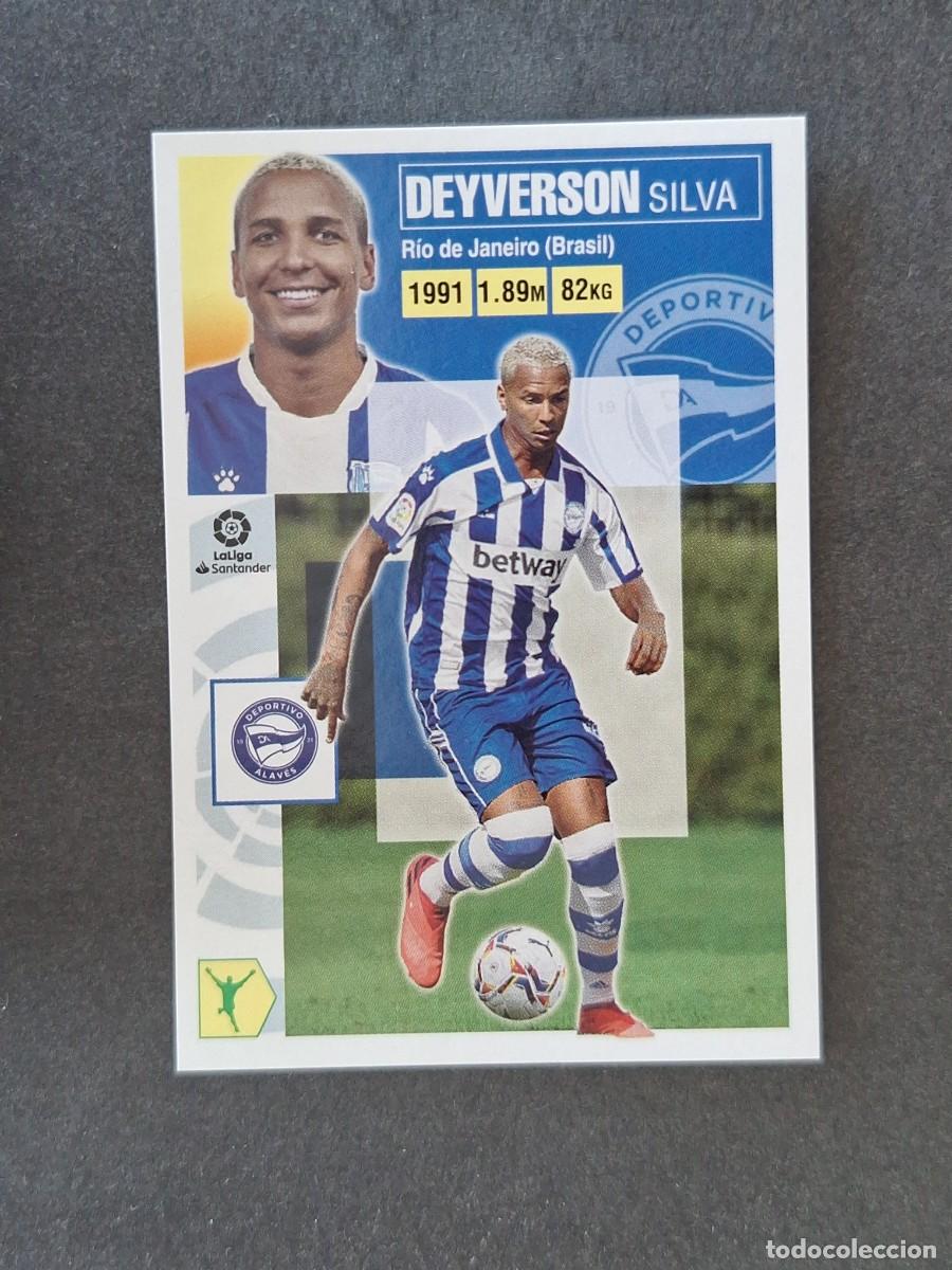 Cromos de f&uacute;tbol: L3 DEYVERSON DEPORTIVO ALAVES FICHAJE 9 LIGA ESTE 2020 2021 20 21 NUNCA PEGADO SIN PEGAR