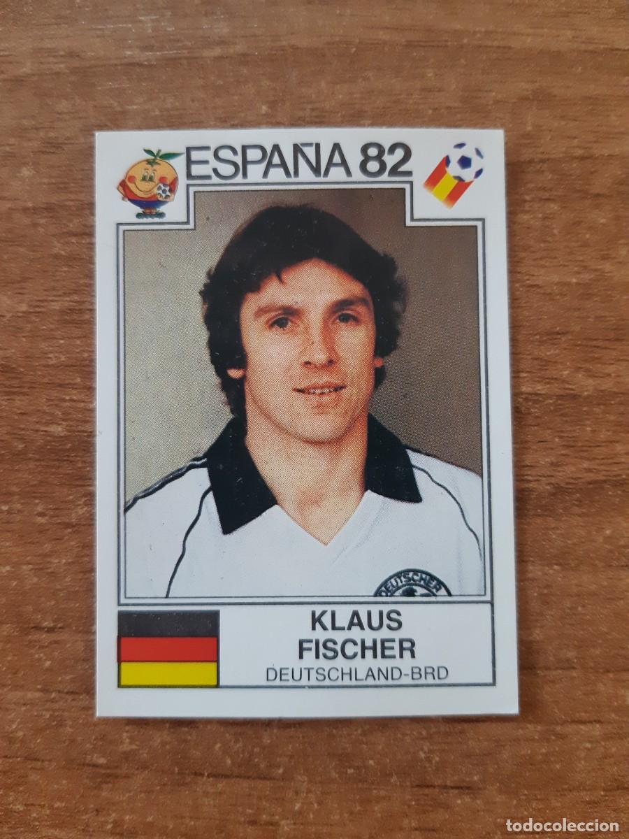 Football Stickers: N&deg;125 Klaus Fischer (Alemania) Mundial Espa&ntilde;a 82 PANINI 1982. Nunca pegado, sin pegar