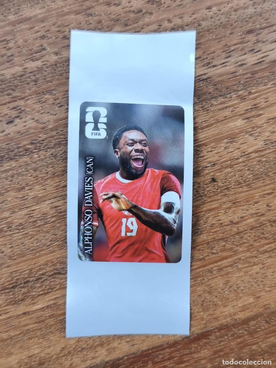 Cromos de f&uacute;tbol: ALPHONSO DAVIES (CANADA) CROMO PANINI COCA-COLA MUNDIAL FIFA 2026