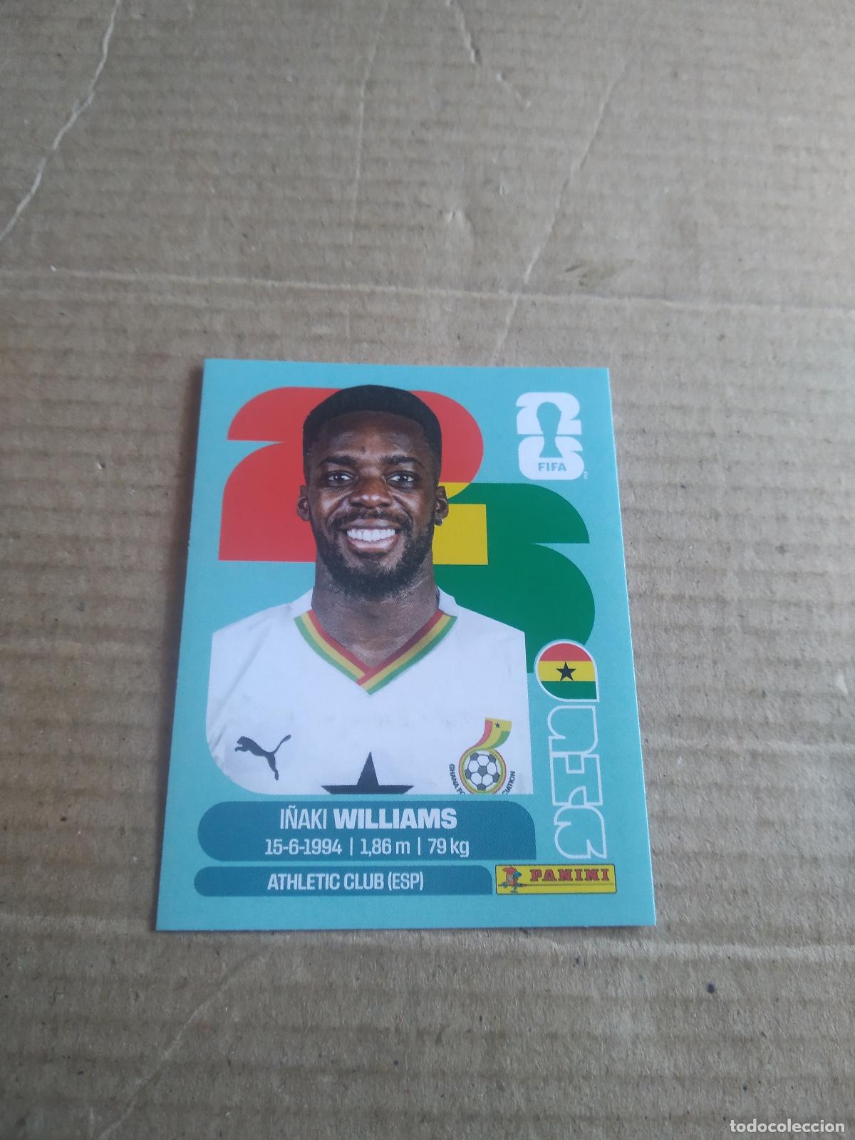 Cromos de f&uacute;tbol: GHA 15 I&Ntilde;AKI WILLIAMS GHANA CROMO FUTBOL PANINI MUNDIAL 2026 WORLD CUP COPA DEL MUNDO