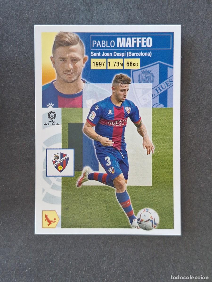Cromos de f&uacute;tbol: L3 MAFFEO S. D. HUESCA FICHAJE 29 LIGA ESTE 2020 2021 20 21 NUNCA PEGADO SIN PEGAR