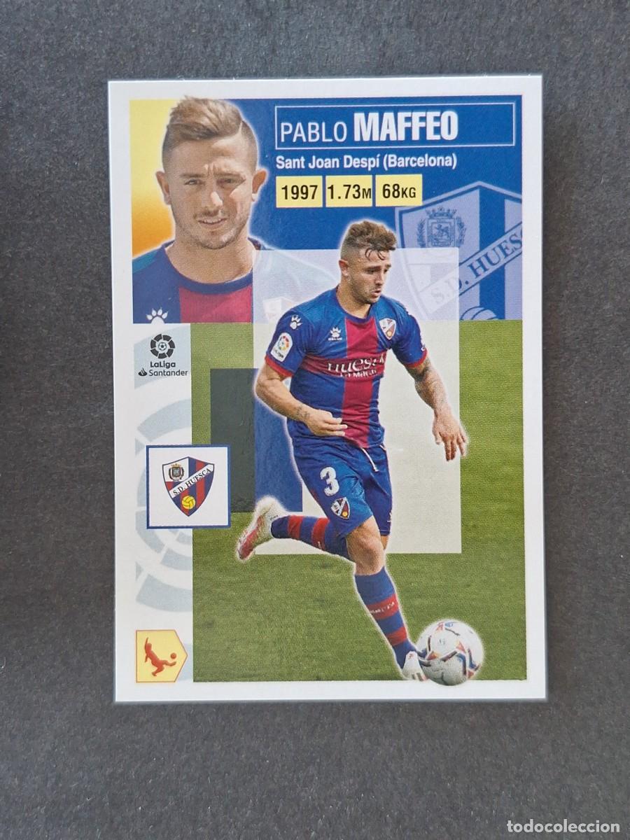 Cromos de f&uacute;tbol: L3 MAFFEO S. D. HUESCA FICHAJE 29 LIGA ESTE 2020 2021 20 21 NUNCA PEGADO SIN PEGAR