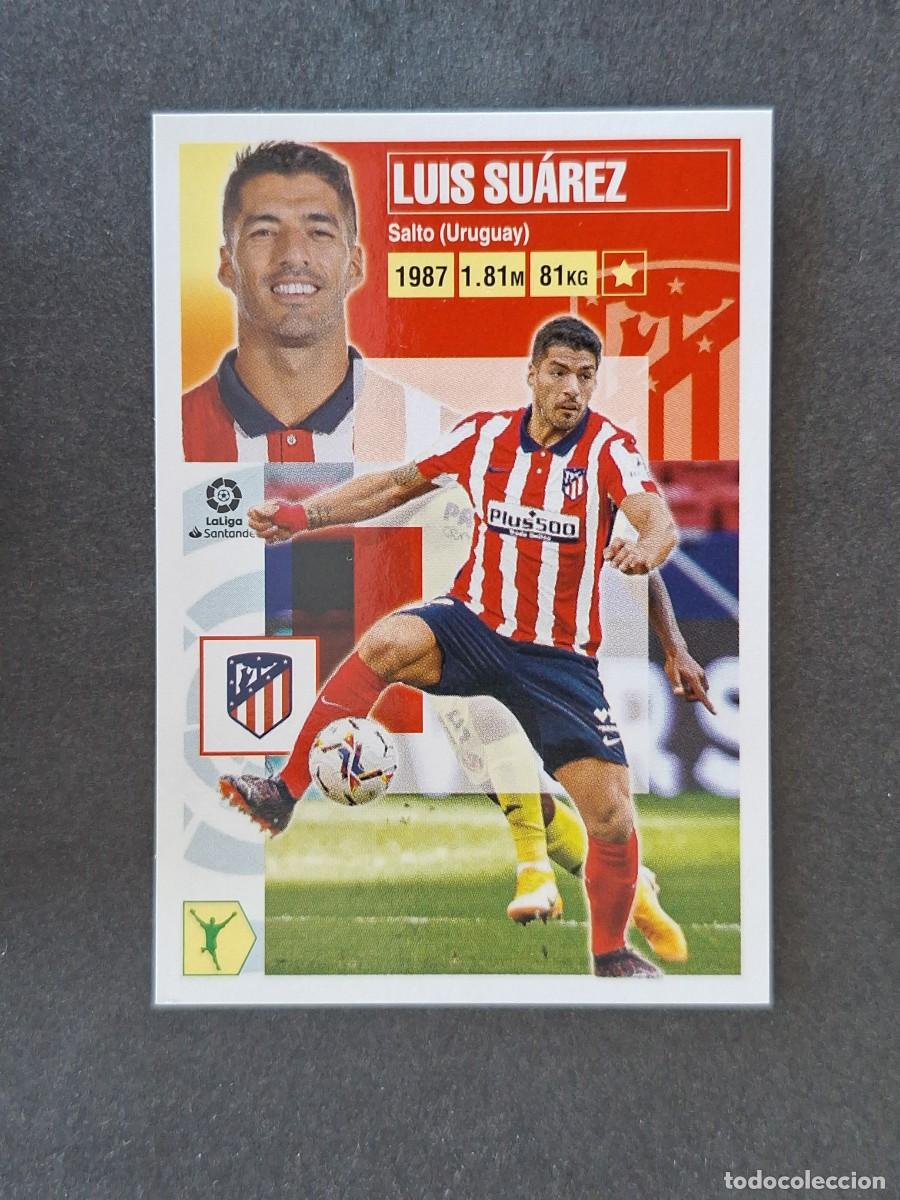 Cromos de f&uacute;tbol: L3 LUIS SUAREZ ATLETICO DE MADRID FICHAJE 30 LIGA ESTE 2020 2021 20 21 NUNCA PEGADO SIN PEGAR