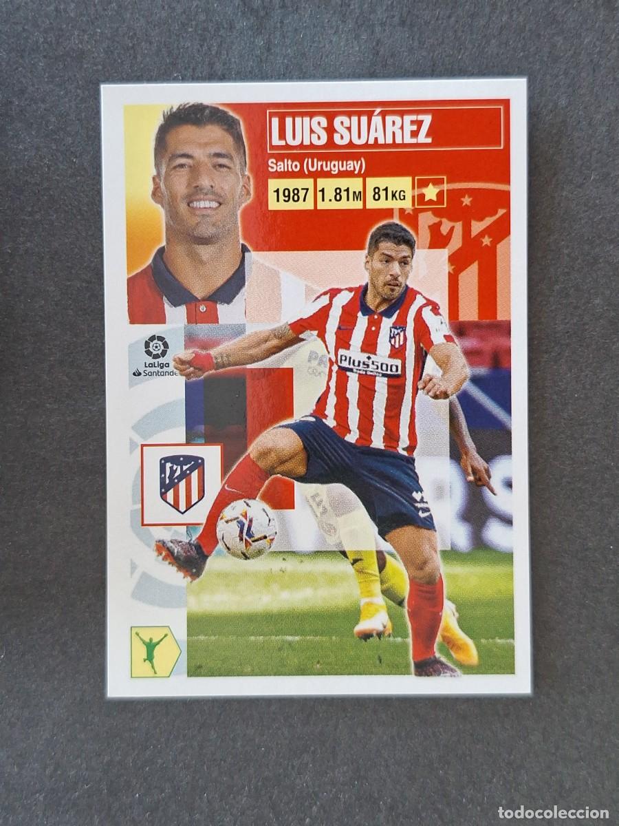 Cromos de f&uacute;tbol: L3 LUIS SUAREZ ATLETICO DE MADRID FICHAJE 30 LIGA ESTE 2020 2021 20 21 NUNCA PEGADO SIN PEGAR