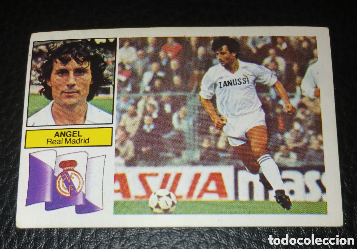 Cromos de f&uacute;tbol: Cromo Angel Real Madrid Liga 82 83 1982 1983 Ediciones Este sin pegar nunca pegado