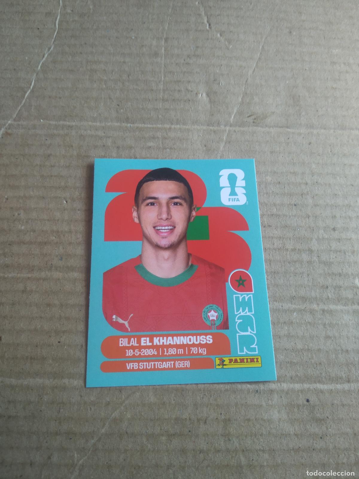 Cromos de f&uacute;tbol: MAR 14 BILAL EL KHANNOUSS MARRUECOS CROMO FUTBOL PANINI MUNDIAL 2026 WORLD CUP COPA DEL MUNDO