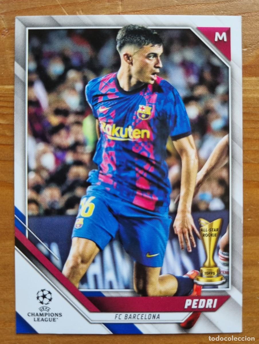 Cromos de f&uacute;tbol: 155 PEDRI (FC Barcelona). Topps UEFA Clubs Competition Flagship 2021 2022 21 22
