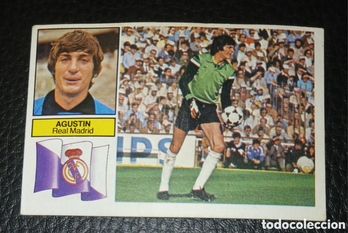 Cromos de f&uacute;tbol: Cromo Agustin Real Madrid Liga 82 83 1982 1983 Ediciones Este sin pegar nunca pegado