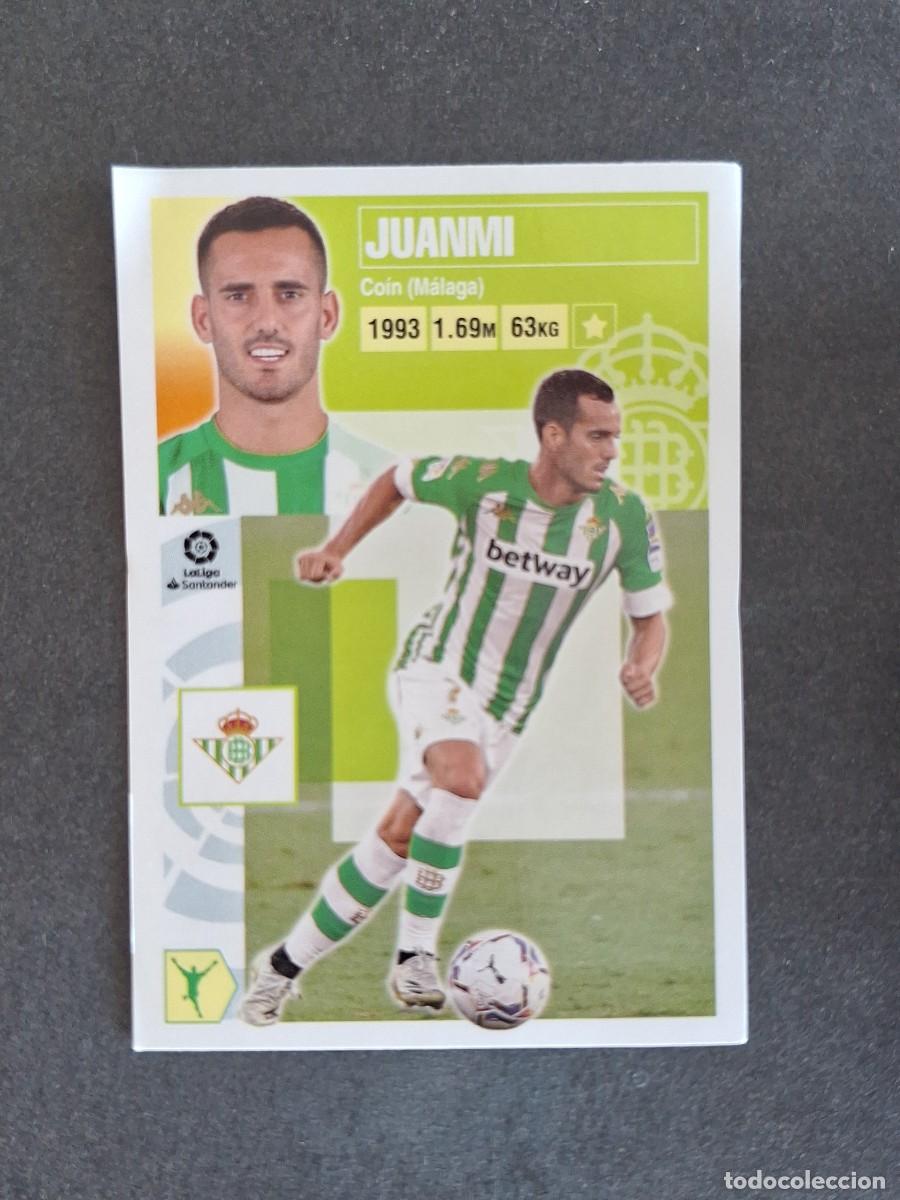 Cromos de f&uacute;tbol: L3 JUANMI REAL BETIS BALOMPIE MERCADO INVIERNO LIGA ESTE 2020 2021 20 21 NUNCA PEGADO SIN PEGAR