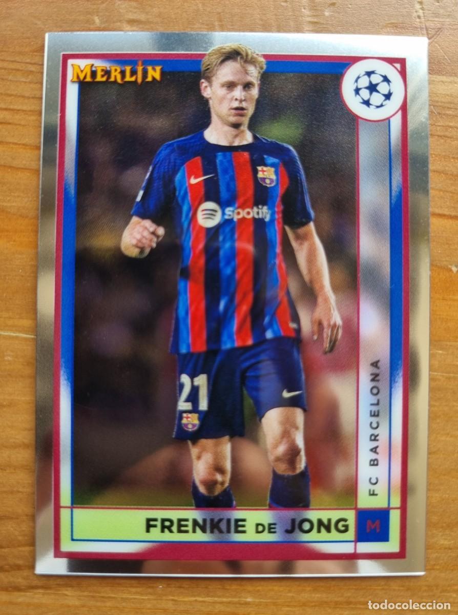 Football Stickers: 49 Frenkie DE JONG (FC Barcelona). Topps Chrome Merlin 2022 2023 22 23