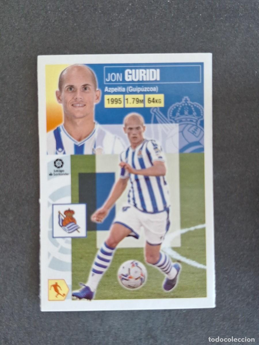 Cromos de f&uacute;tbol: L3 GURIDI REAL SOCIEDAD MERCADO INVIERNO LIGA ESTE 2020 2021 20 21 NUNCA PEGADO SIN PEGAR