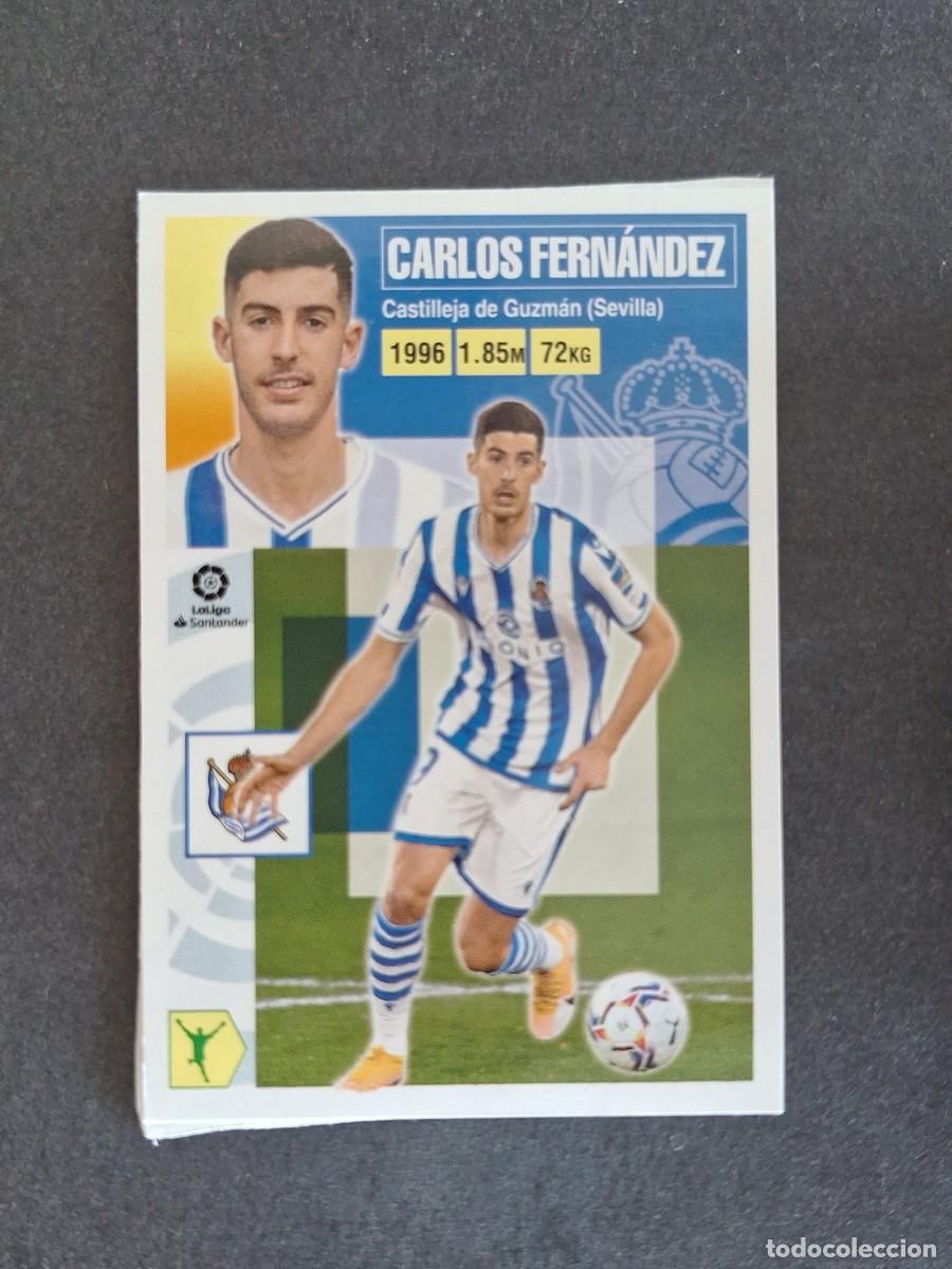 Cromos de f&uacute;tbol: L3 CARLOS FERNANDEZ REAL SOCIEDAD MERCADO INVIERNO LIGA ESTE 2020 2021 20 21 NUNCA PEGADO SIN PEGAR