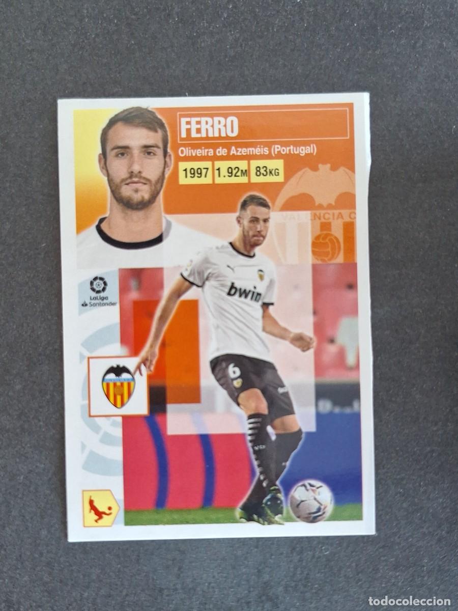 Cromos de f&uacute;tbol: L3 FERRO VALENCIA C. F. MERCADO INVIERNO LIGA ESTE 2020 2021 20 21 NUNCA PEGADO SIN PEGAR