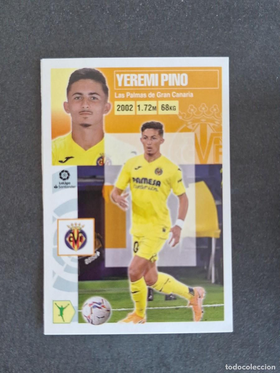 Cromos de f&uacute;tbol: L3 YEREMI PINO VILLARREAL C. F. MERCADO INVIERNO LIGA ESTE 2020 2021 20 21 NUNCA PEGADO SIN PEGAR