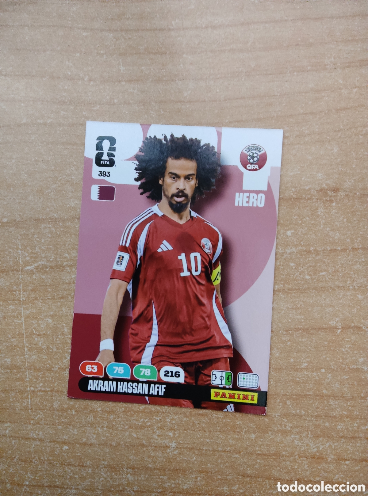 Cromos de f&uacute;tbol: 393 AKRAM HASSAN AFIF QATAR ADRENALYN XL MUNDIAL 2026