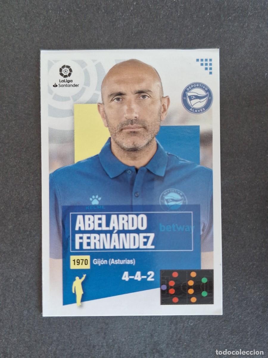 Cromos de f&uacute;tbol: L3 ABELARDO ENTRENADOR ALAVES MERCADO INVIERNO LIGA ESTE 2020 2021 20 21 NUNCA PEGADO SIN PEGAR