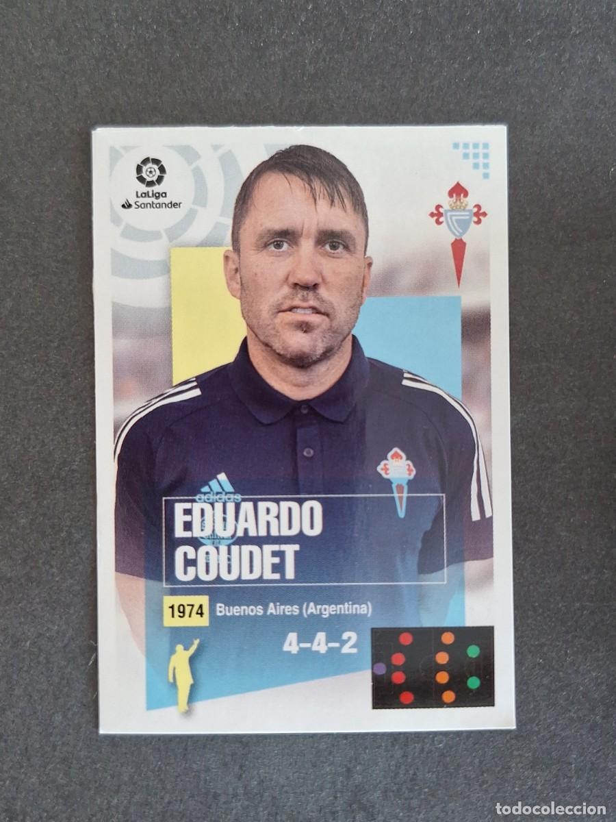 Cromos de f&uacute;tbol: L3 COUDET ENTRENADOR CELTA DE VIGO MERCADO INVIERNO LIGA ESTE 2020 2021 20 21 NUNCA PEGADO SIN PEGAR