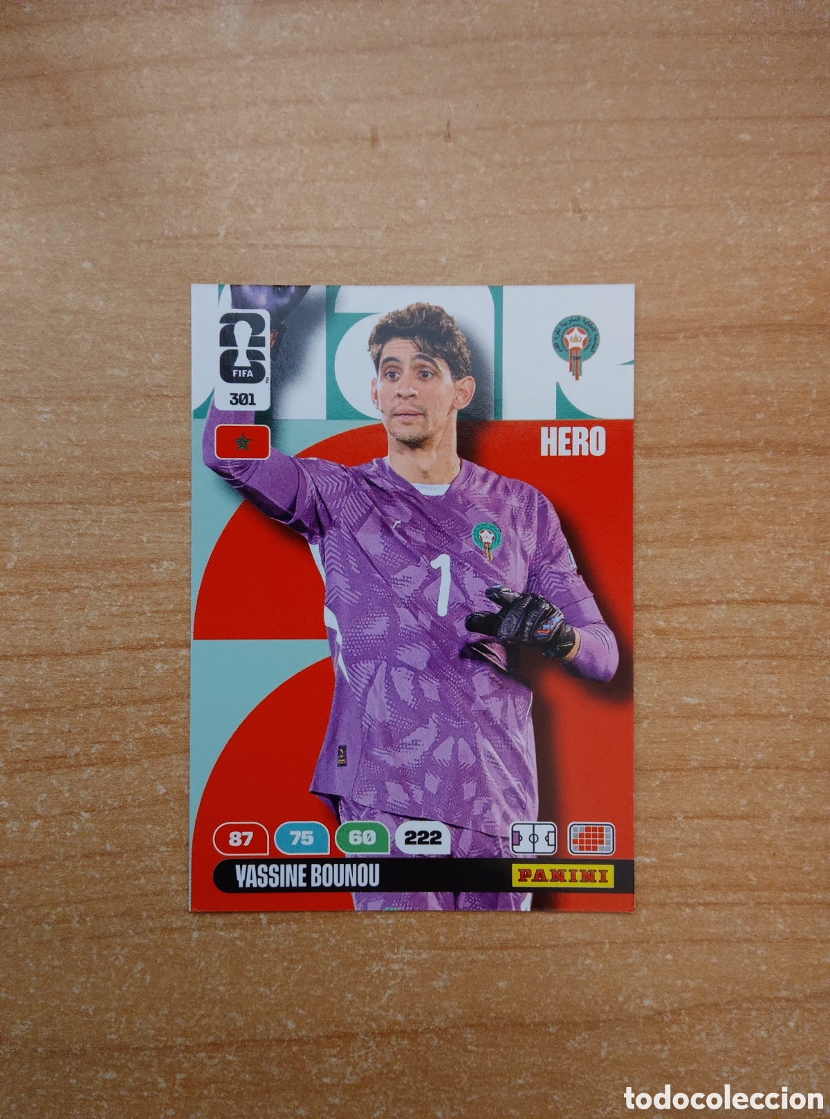 Cromos de f&uacute;tbol: 301 YASSINE BOUNOU MARRUECOS ADRENALYN XL MUNDIAL 2026