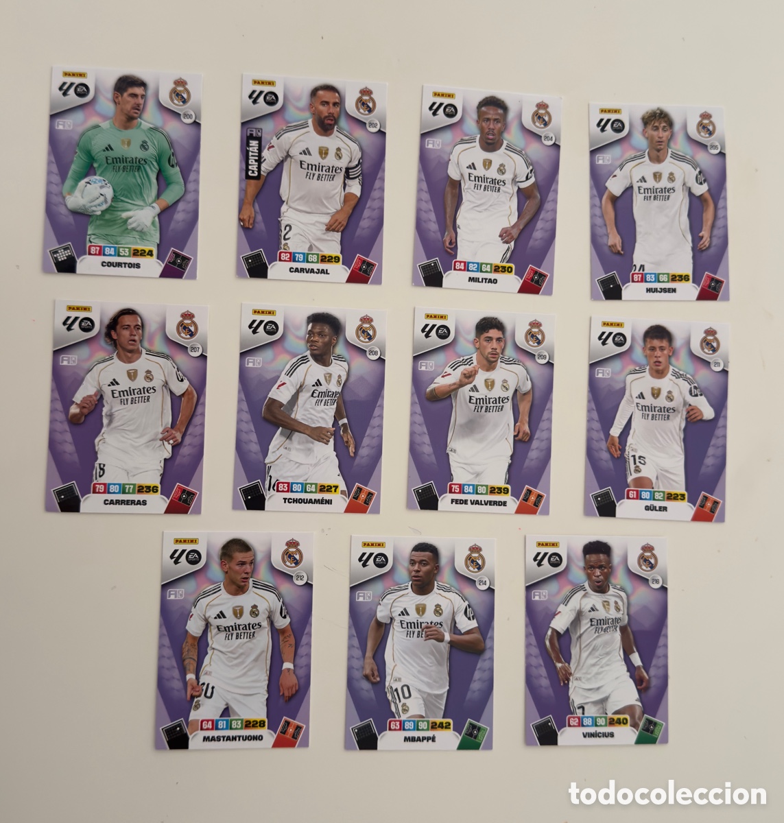 Cromos de f&uacute;tbol: CROMOS ADRENALYN XL 25/26 REAL MADRID