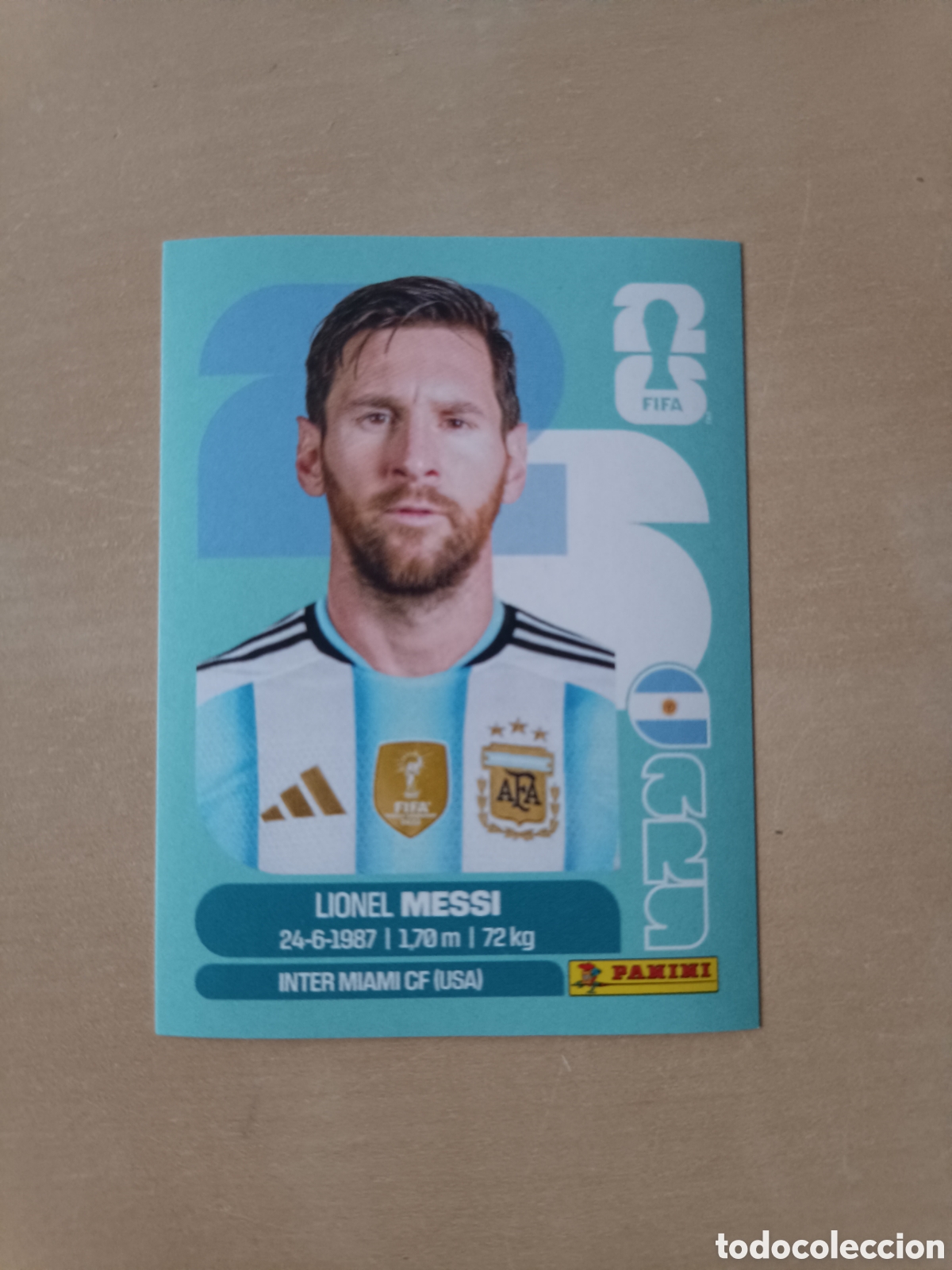 Cartes &agrave; collectionner de Football: CROMO LIONEL MESSI ARGENTINA ARG 17 MUNDIAL 2026 FIFA WORLD CUP 26