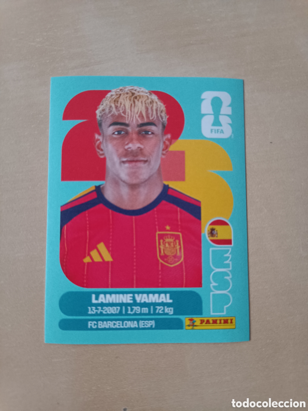 Cartes &agrave; collectionner de Football: CROMO LAMINE YAMAL ESPA&Ntilde;A ESP 15 MUNDIAL 2026 FIFA WORLD CUP 26
