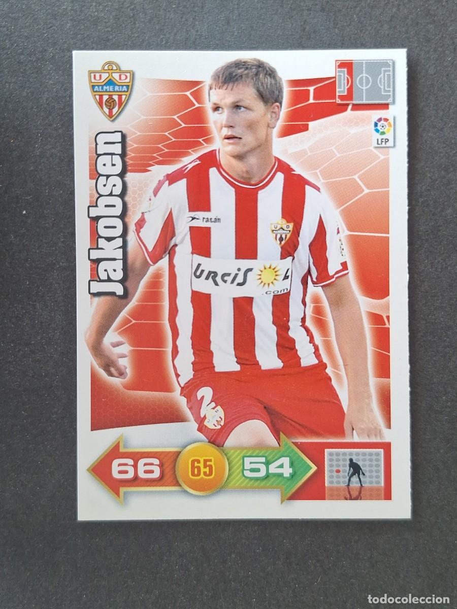 Cromos de f&uacute;tbol: L2 JAKOBSEN U. D. ALMERIA PANINI ADRENALYN XL 2010 2011 10 11