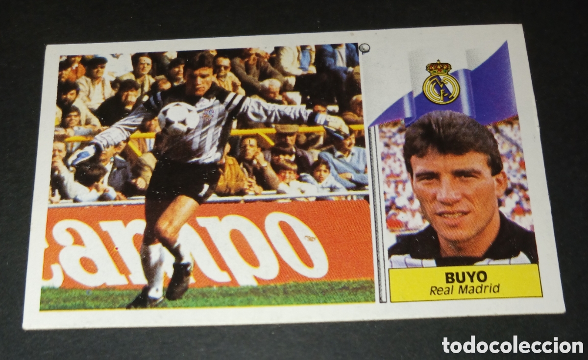 Cromos de f&uacute;tbol: Cromo Buyo Real Madrid C. F. Liga 86/87 1 Division Ultimos Fichajes 3 Ediciones Este sin pegar