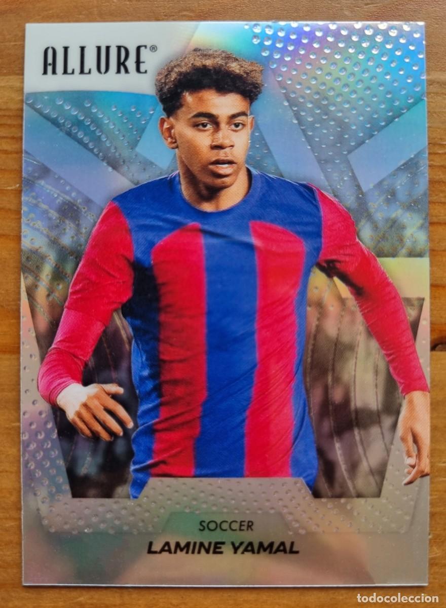 Cromos de f&uacute;tbol: 3 LAMINE YAMAL (FC Barcelona) RAINBOW. Upper Deck Allure 2025