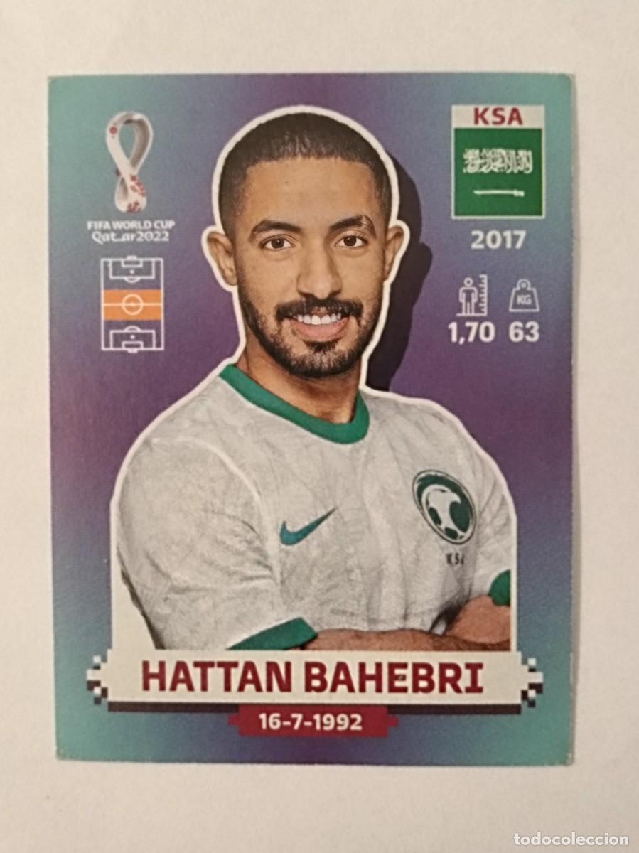 Cromos de f&uacute;tbol: #KSA 15 HATTAN BAHEBRI (ARABIA SAUDI) MUNDIAL QATAR 2022 PANINI