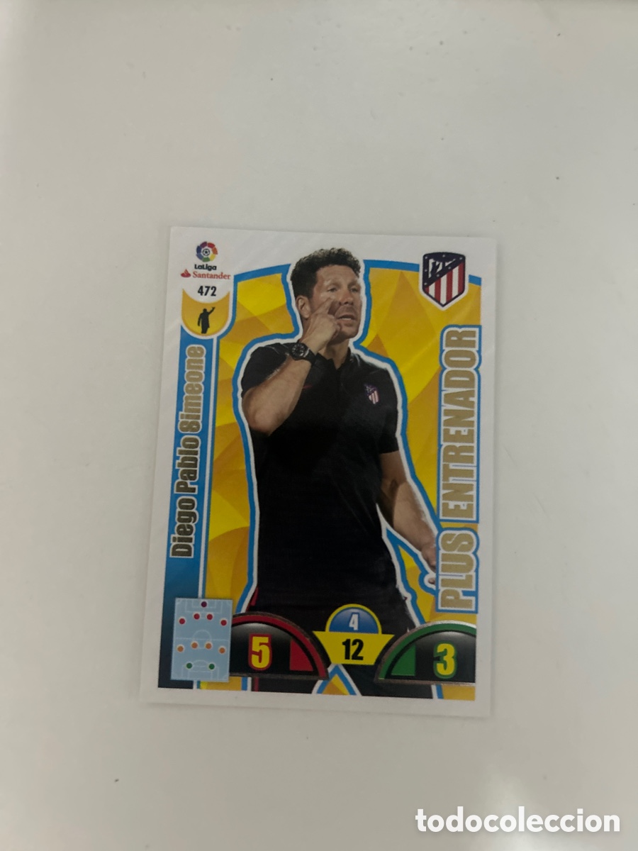 Cromos de f&uacute;tbol: Diego Pablo Simeone LA LIGA2017-2018 (472)