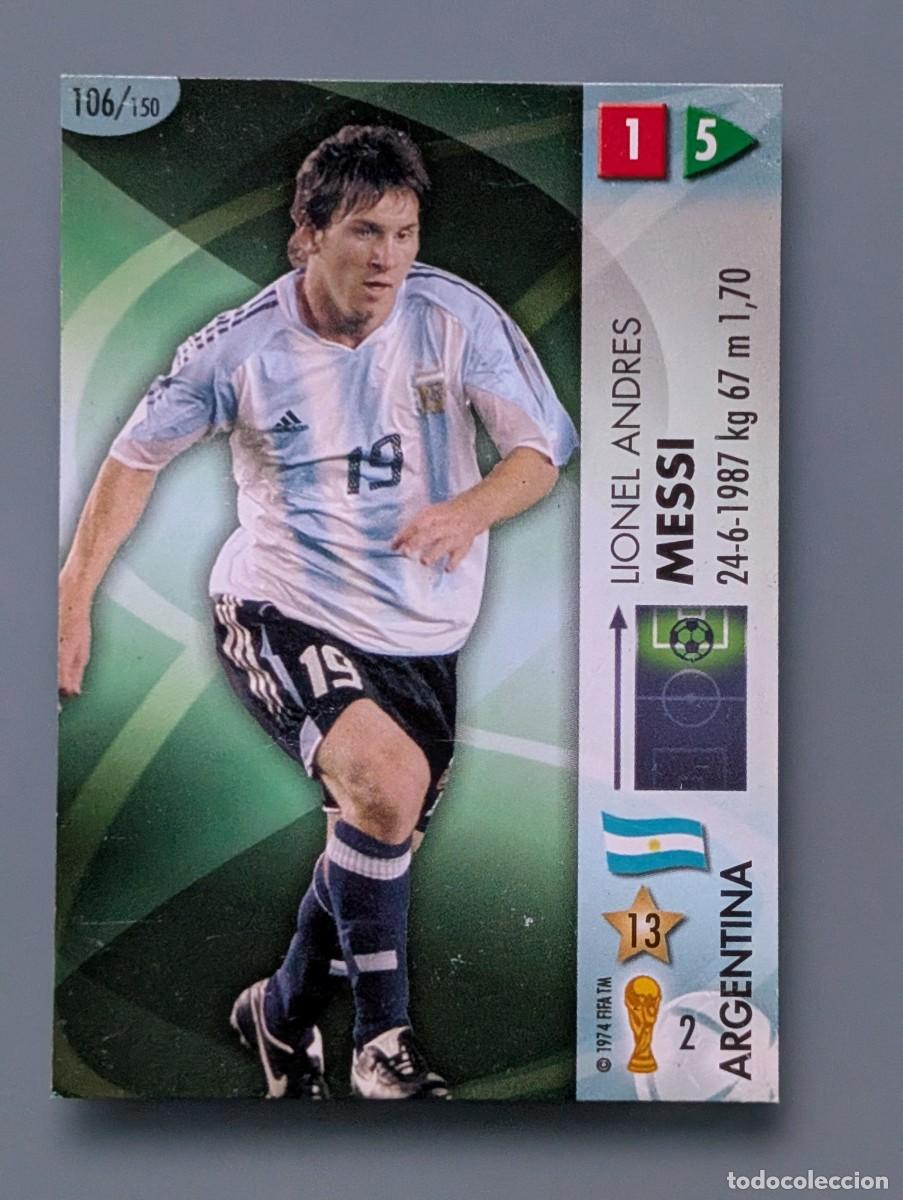Cromos de f&uacute;tbol: INCREIBLE CROMO ROOKIE LIONEL MESSI GOAL 2006 SU PRIMER MUNDIAL ALEMANIA PANINI 106/150
