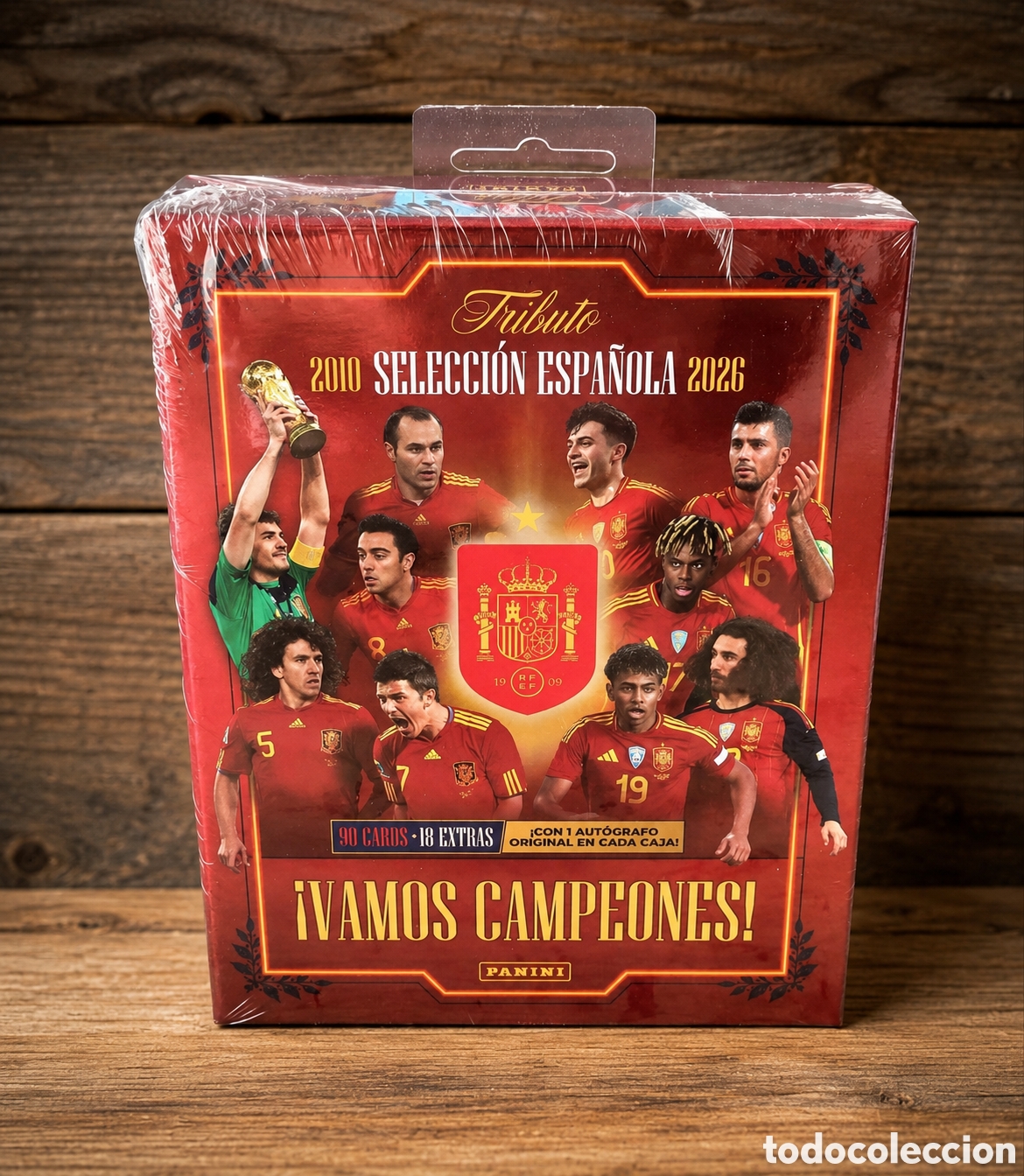 Cromos de f&uacute;tbol: PANINI Tributo Selecci&oacute;n Espa&ntilde;ola 2010-2026 Caja sellada 1 Aut&oacute;grafo Original Garantizado Lamine