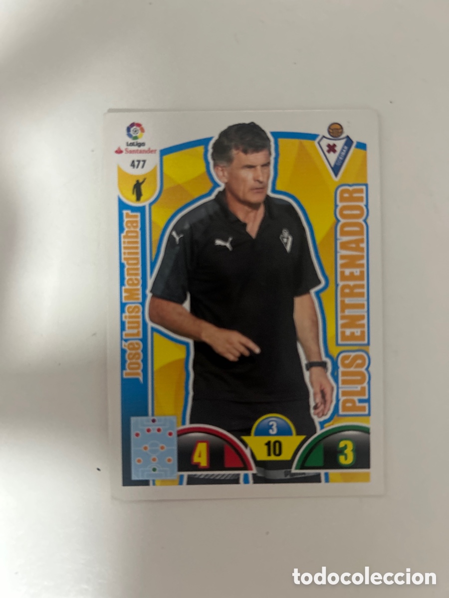 Cromos de f&uacute;tbol: Jos&eacute; Luis Mendilibar LA LIGA2017-2018 (477)