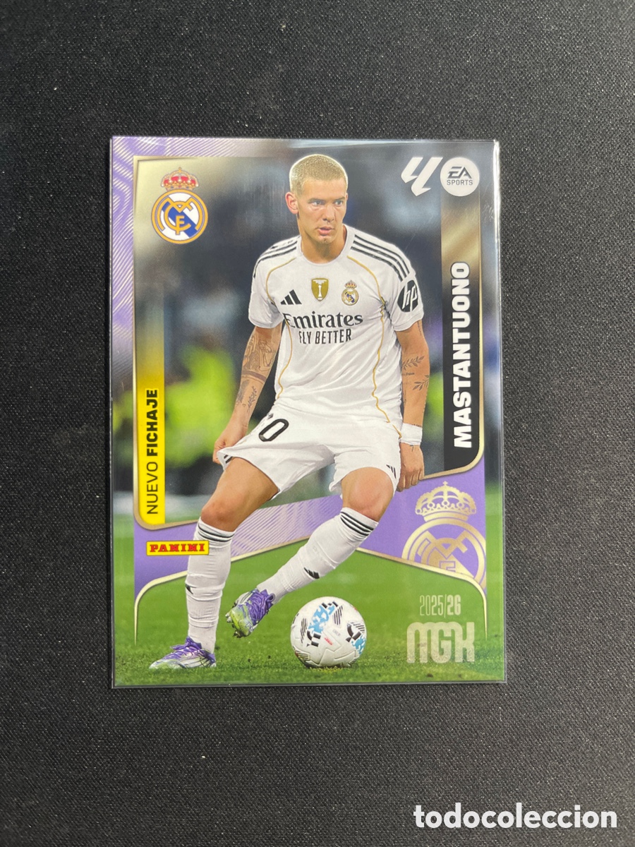 Cromos de f&uacute;tbol: Franco Mastantuono 476 Nuevo Fichaje Real Madrid Megacracks 2025 2026 25 26