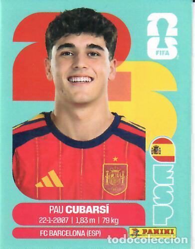 Cromos de f&uacute;tbol: CROMO PANINI MUNDIAL WORLD CUP 2026 ACTUALIZACI&Oacute;N JUG&Oacute;N - ESP J3 - CUBARS&Iacute; - ESPA&Ntilde;A - NO OFERTAS